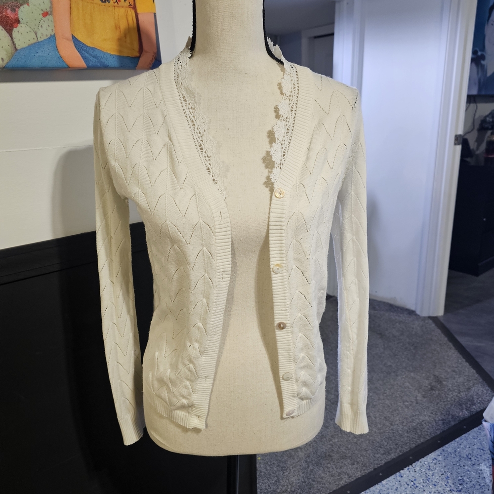 Emery Rose White Sweater